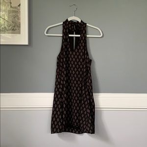 Black and purple short dress